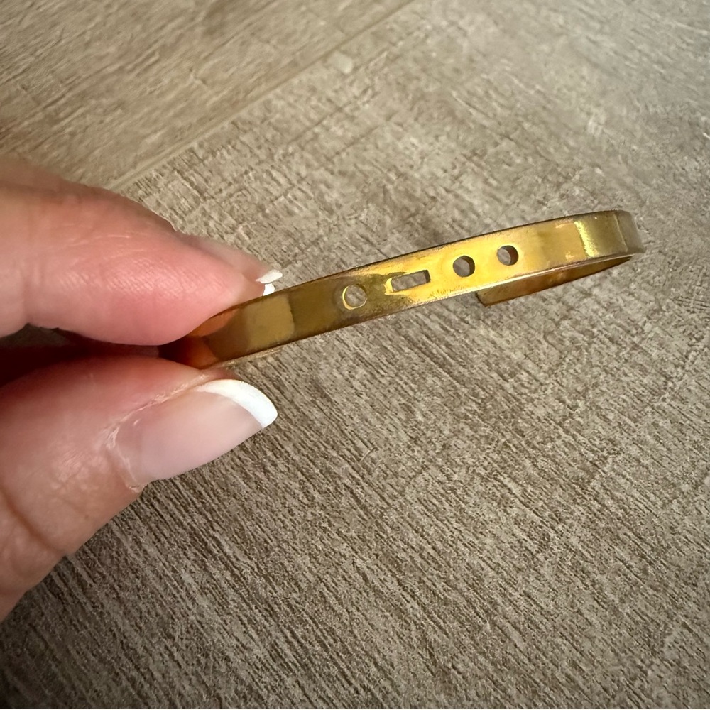 Letter “L” Morse Code Cuff Bracelet